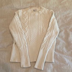 Gap woven sweater. Gently worn. Off white. Medium, but runs small.